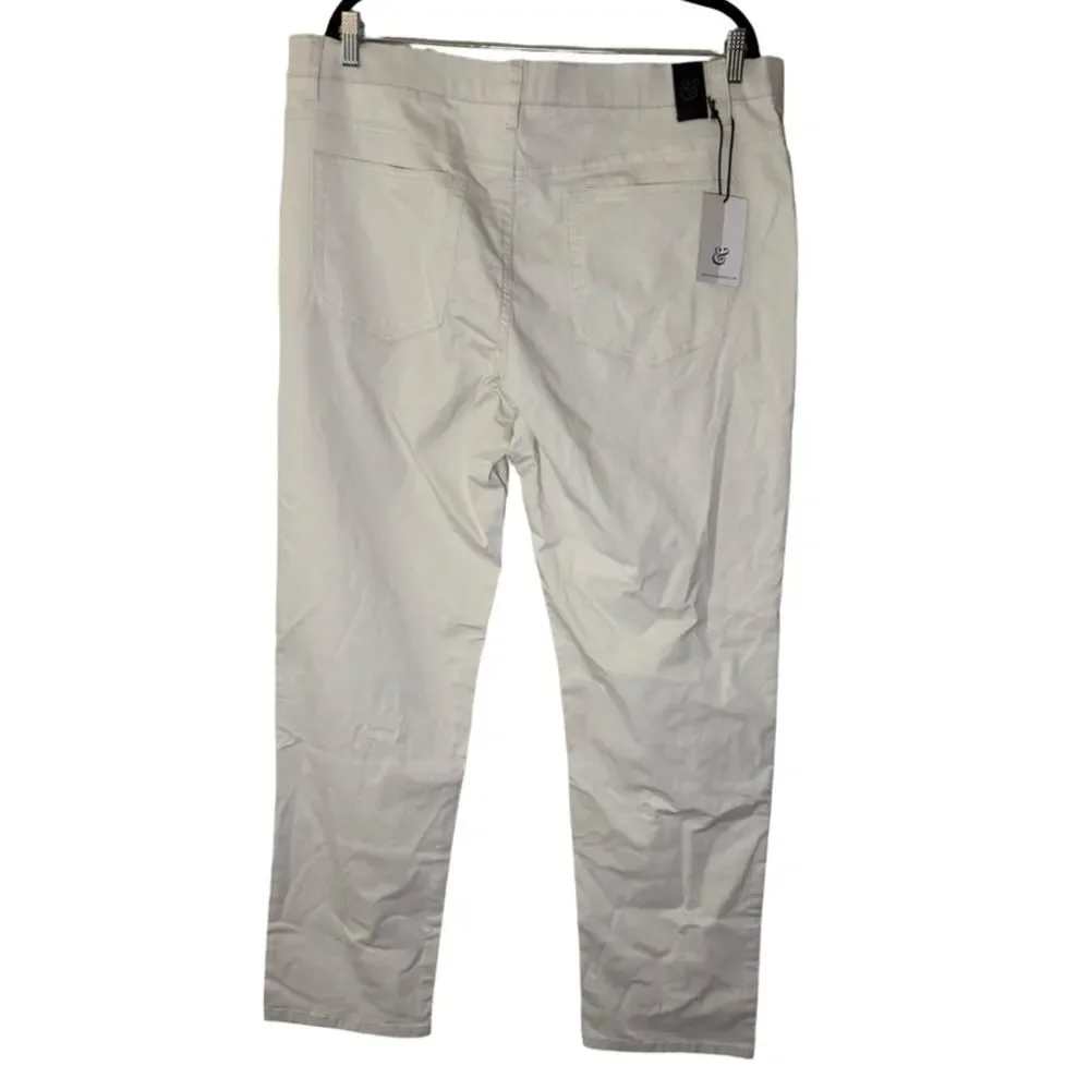 Collars & Co. CEO Chino Five Pocket Cotton Stretch Pants - Stone 40x32
